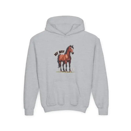 Youth Horse Lover Hoodie, Sweatshirt for Kids, Animal Lover Apparel - The Best New Thing
